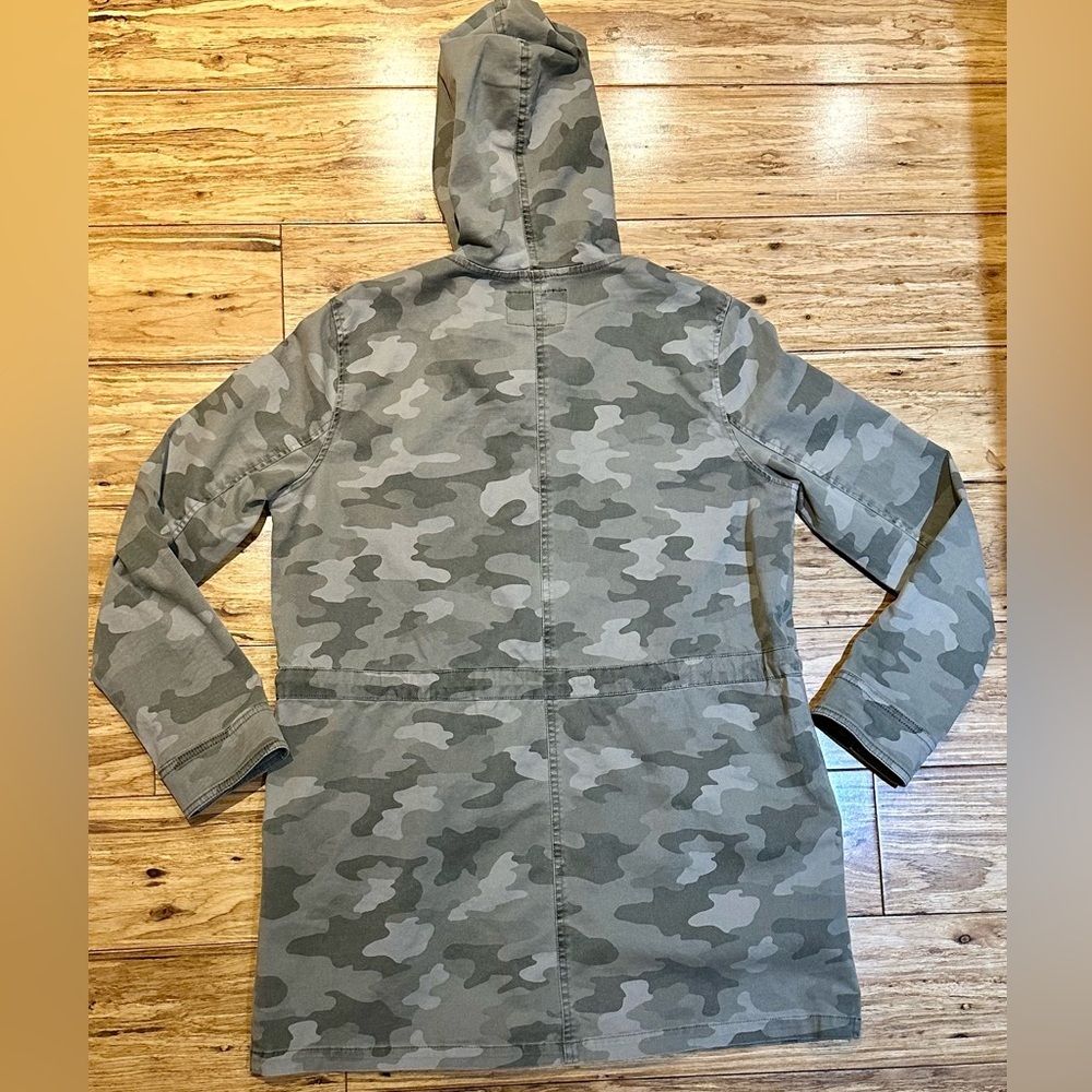 Lucky Brand Women’s Camo Utility Jacket Button Zipper Flap‎ Pockets Size S - Picture 2 of 7
